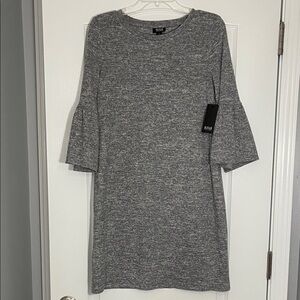 a.n.a Heather Gray Bell Sleeve Dress Size S